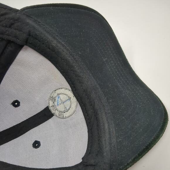 BMW Slideback Hat Black One Size Adjustable Embroidered Logo 6 Panel - Picture 8 of 9